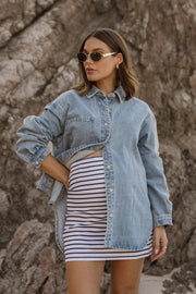 Stylish Maternity Denim Shirt/Jacket 4