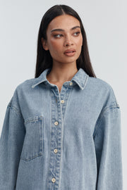 Stylish Maternity Denim Shirt/Jacket 5