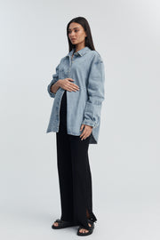 Stylish Maternity Denim Shirt/Jacket 7
