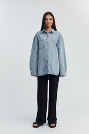 Stylish Maternity Denim Shirt/Jacket 9