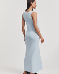 Stylish Maternity Dress (Ice Blue) 8