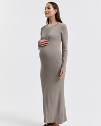 Stylish Maternity Event Dress (Sage) 3