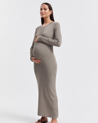 Stylish Maternity Event Dress (Sage) 6