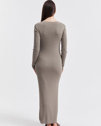 Stylish Maternity Event Dress (Sage) 7