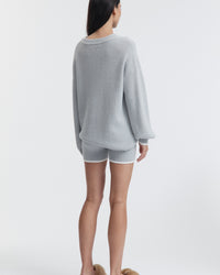 Stylish Maternity Knit Jumper (Misty Blue) 10