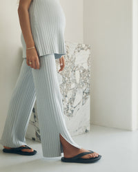 Stylish Maternity Knit Pant (Misty Blue)  2