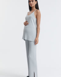 Stylish Maternity Knit Pant (Misty Blue)  6