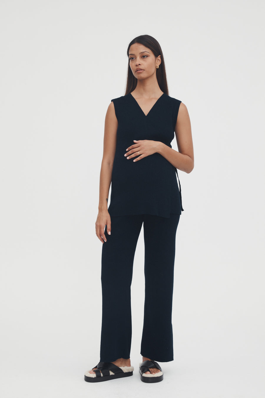 Stylish Maternity Knit Pant (Navy) 6