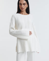 Stylish Maternity Knit Pants (Ivory) 4