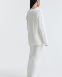 Stylish Maternity Knit Pants (Ivory) 7