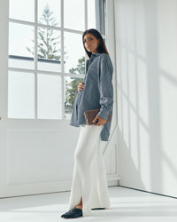 Stylish Maternity Knit Pants (Ivory) 9