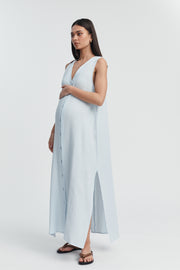 Stylish Maternity Maxi Dress (Seamist) 1