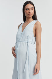 Stylish Maternity Maxi Dress (Seamist) 5