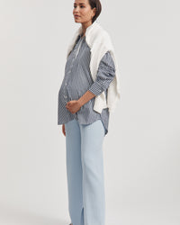 Stylish Maternity Pants (Ice Blue) 6