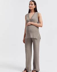 Stylish Maternity Pants (Sage) 3