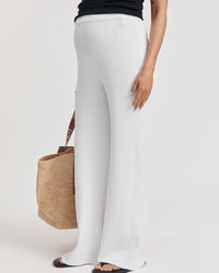 Stylish Maternity Pants (White) 2