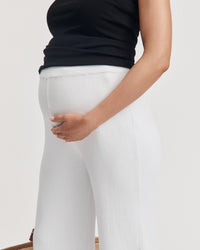 Stylish Maternity Pants (White) 7