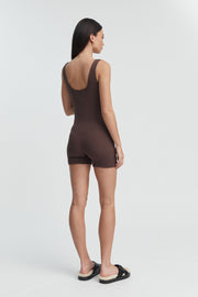 Stylish Maternity Romper (Chocolate) 8