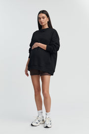 Stylish Maternity Romper (Chocolate) 9