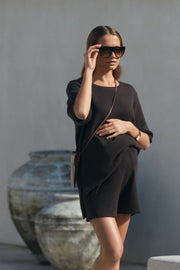 Stylish Maternity Shorts (Chocolate) 11