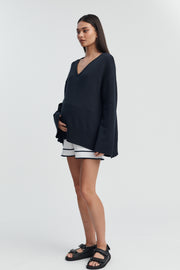 Stylish Maternity Shorts (Off White) 5