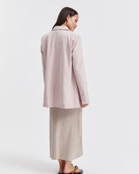 Stylish Maternity Work Skirt (Taupe Marle) 9