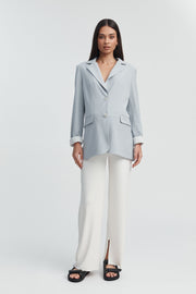 Stylish Pale Blue Maternity Blazer 7