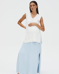 Maternity Vest (White) 3