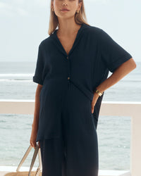 The Best Navy Maternity Vacation Pant 6