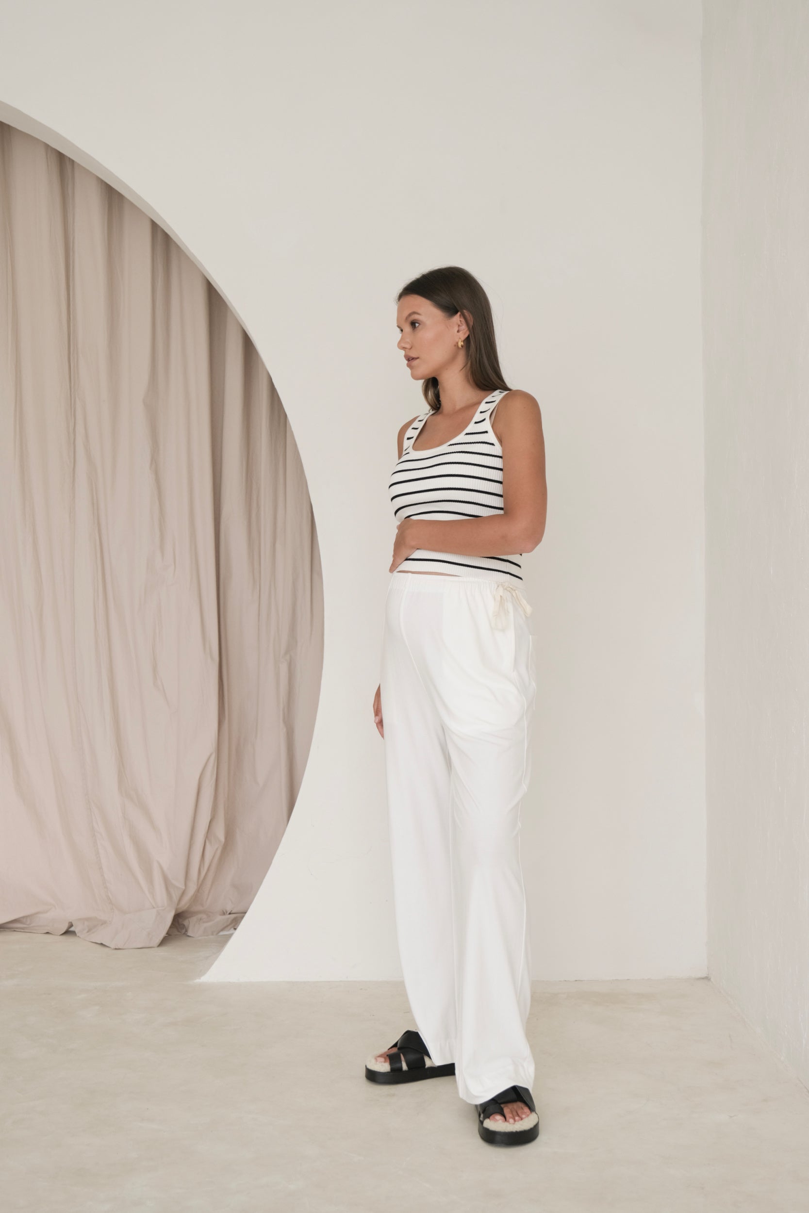 The Most Comfortable Maternity Pants Ever (White) LÉGOE HERITAGE