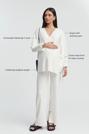 Wrap Tie Knit (Ivory) - LÉGOE HERITAGE