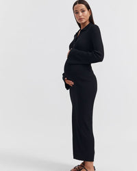 Black Luxury Maternity Dress 3