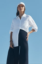 Celeste Wide Leg Pant (Dark Navy)