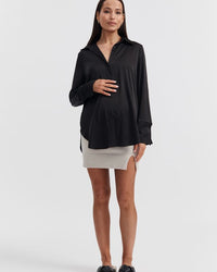 Stylish Maternity Skirt (Stone) 8