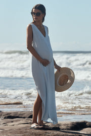 Ella Cotton Gauze Maxi (Seamist)