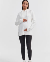 Maternity & Nursing Hoodie (White) 4