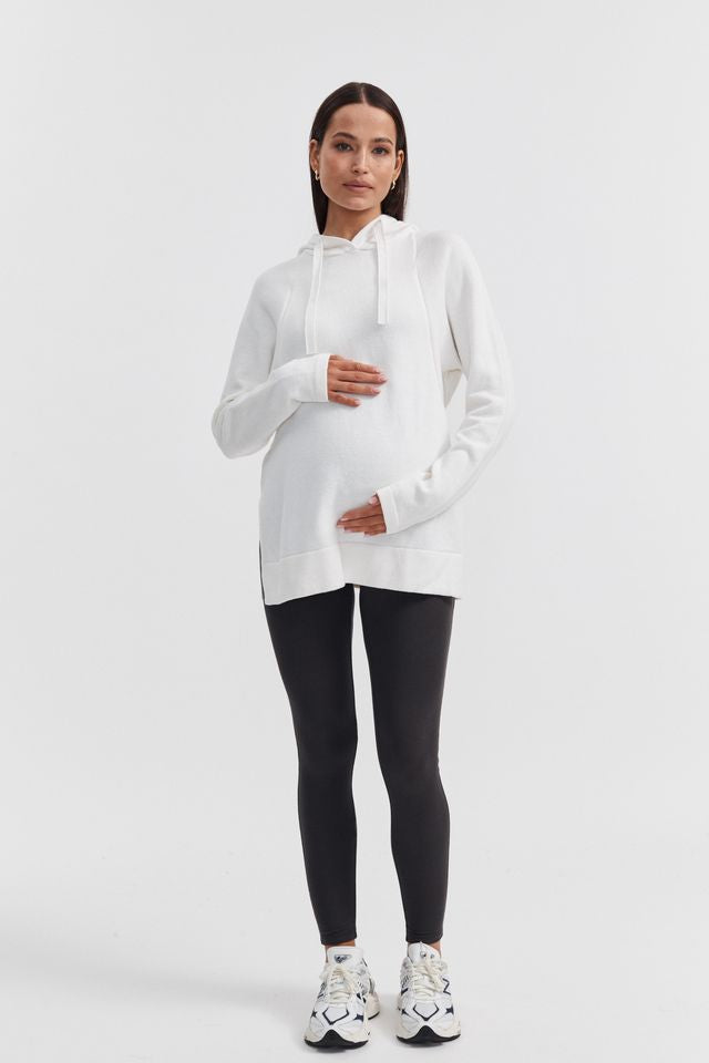 Maternity & Nursing Hoodie (White) 4