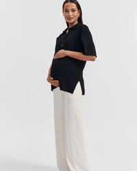 Maternity Work Top (Black) 4