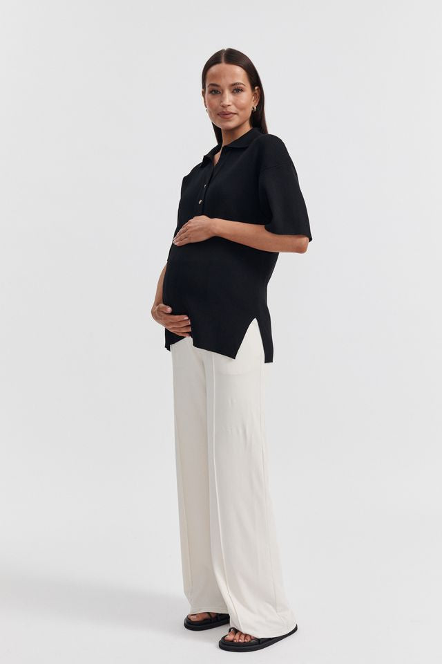 Maternity Work Top (Black) 4