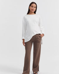 Stylish Maternity Jogger (Chocolate) 3