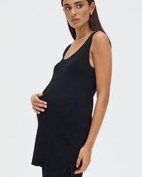 Maternity Tunic Top (Black) 2