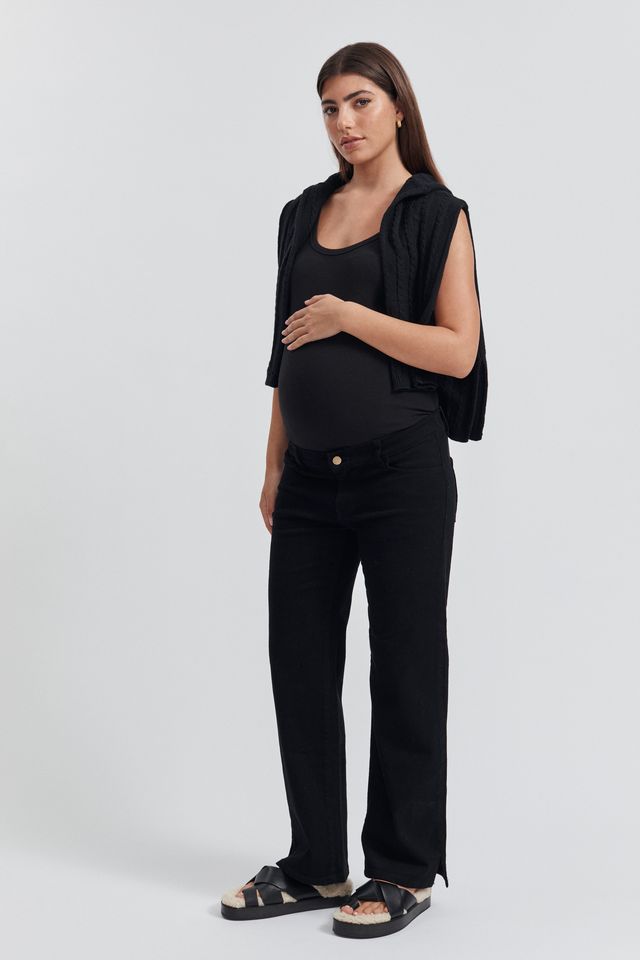 Stylish Maternity Jeans (Black) 3