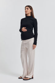 Maternity Satin Pant (Petal) 2