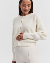 Maternity Cardigan (Cream) 1