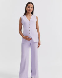 Stylish Maternity Pants (Lavender) 6