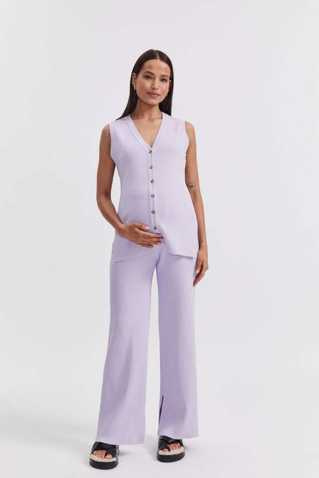 Stylish Maternity Pants (Lavender) 6