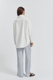 Maternity Satin Pant (Icy Blue) 4