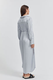 Maternity Satin Shirtdress 5
