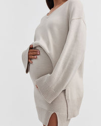Stylish Maternity Skirt (Stone) 1