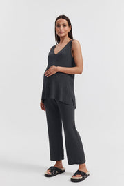 Maternity Knit Tank (Charcoal) 4